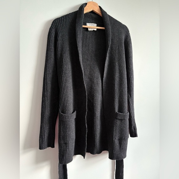 The Work Connection 100% Wool Ribbed Cardigan | Size Medium - Picture 5 of 6